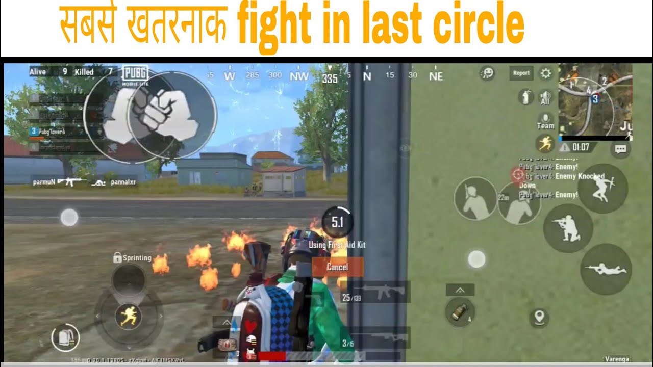 सबसे खतरनाक solo vs squad most intense fight in last circle #youtubesugges #pubgmobilelite #gameplay