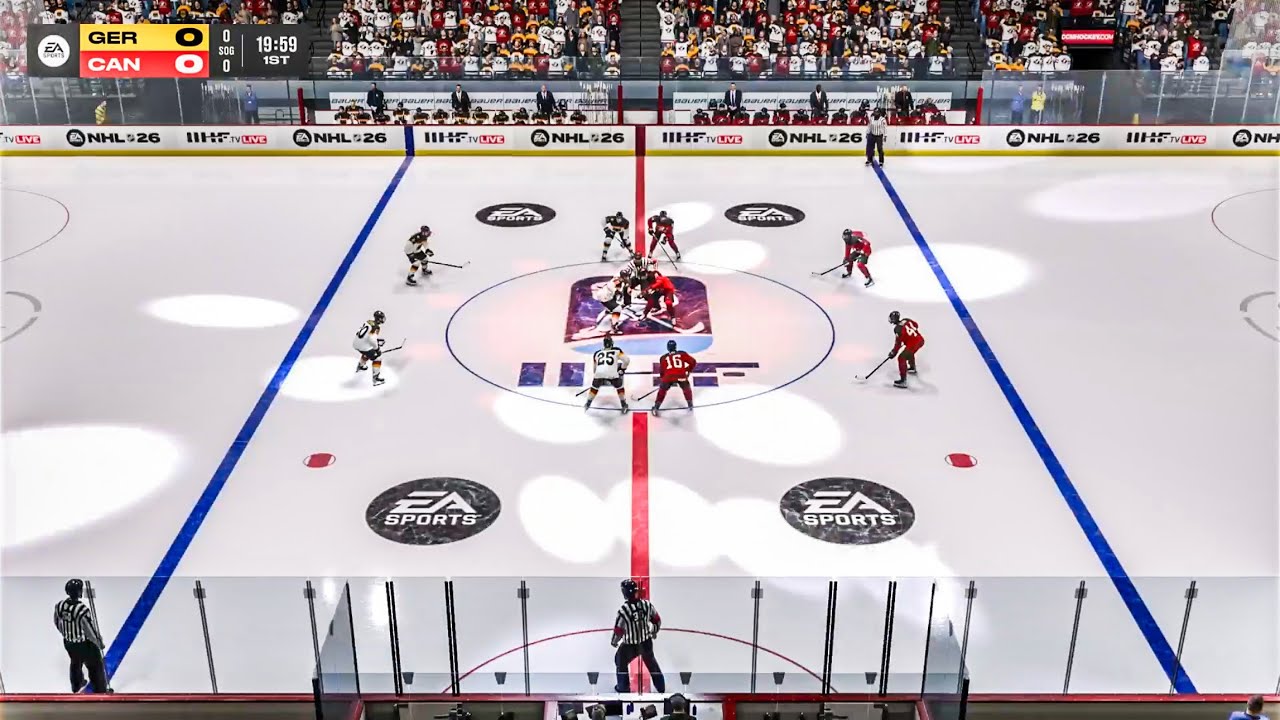 Canada vs Germany Women's Quarterfinals 2026 Winter Olympics NHL 26 Gameplay