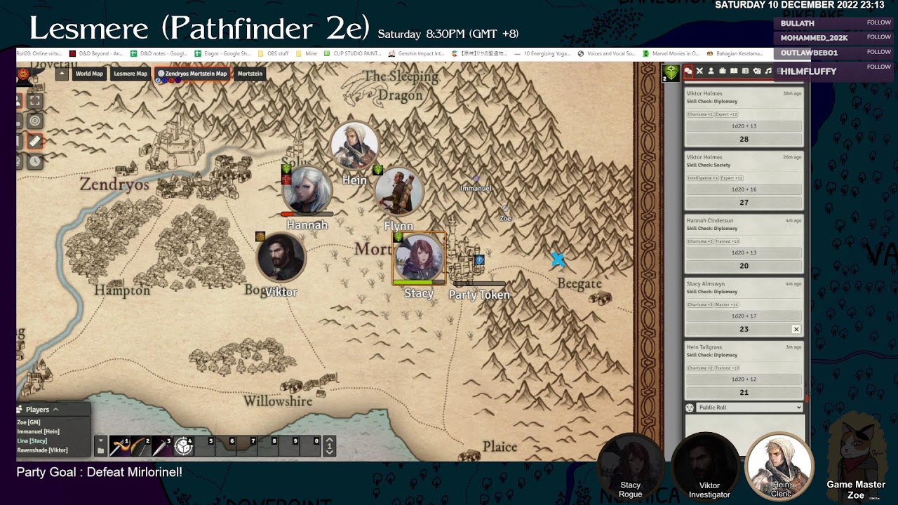 [PF2e][Sesh46] Lesmere