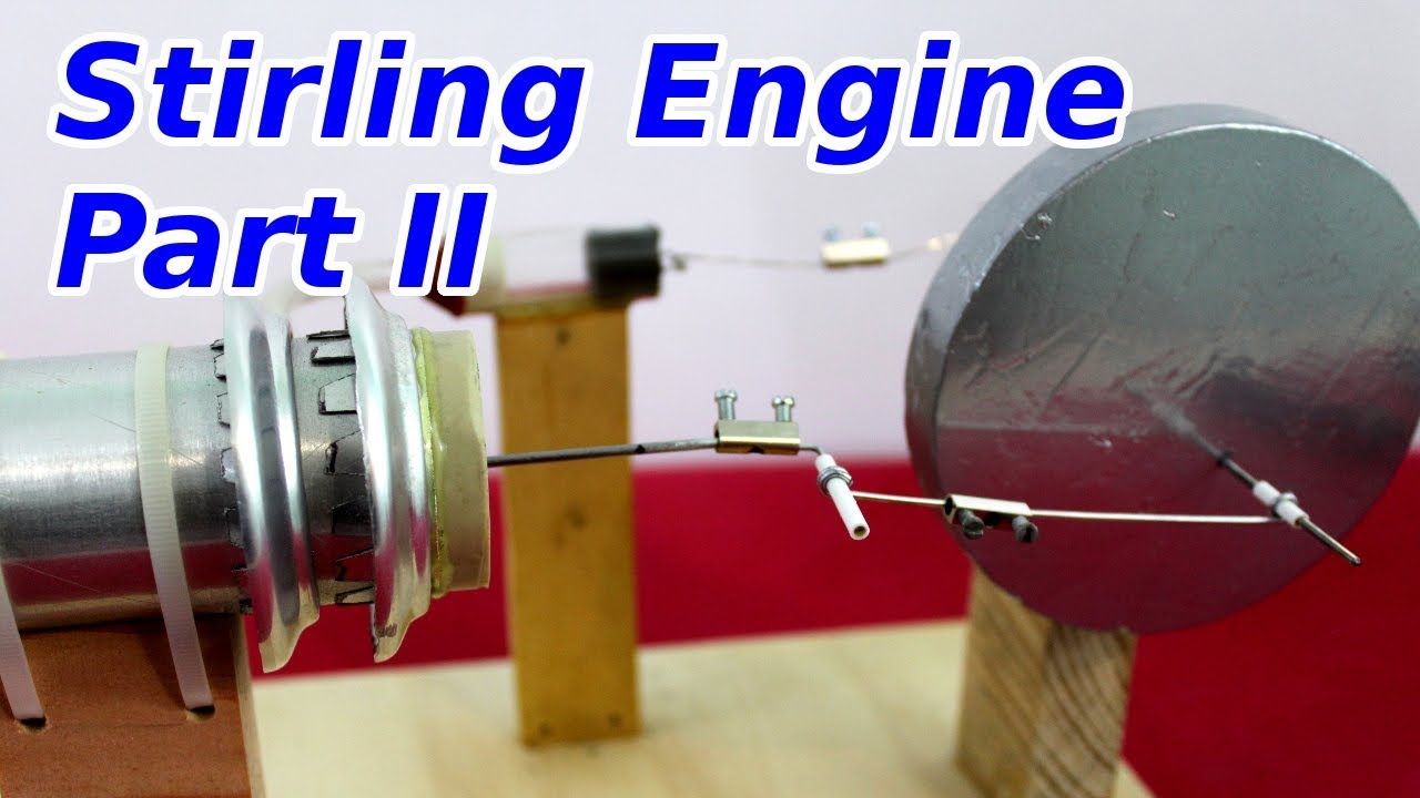 DIY Gamma Stirling Engine Part II