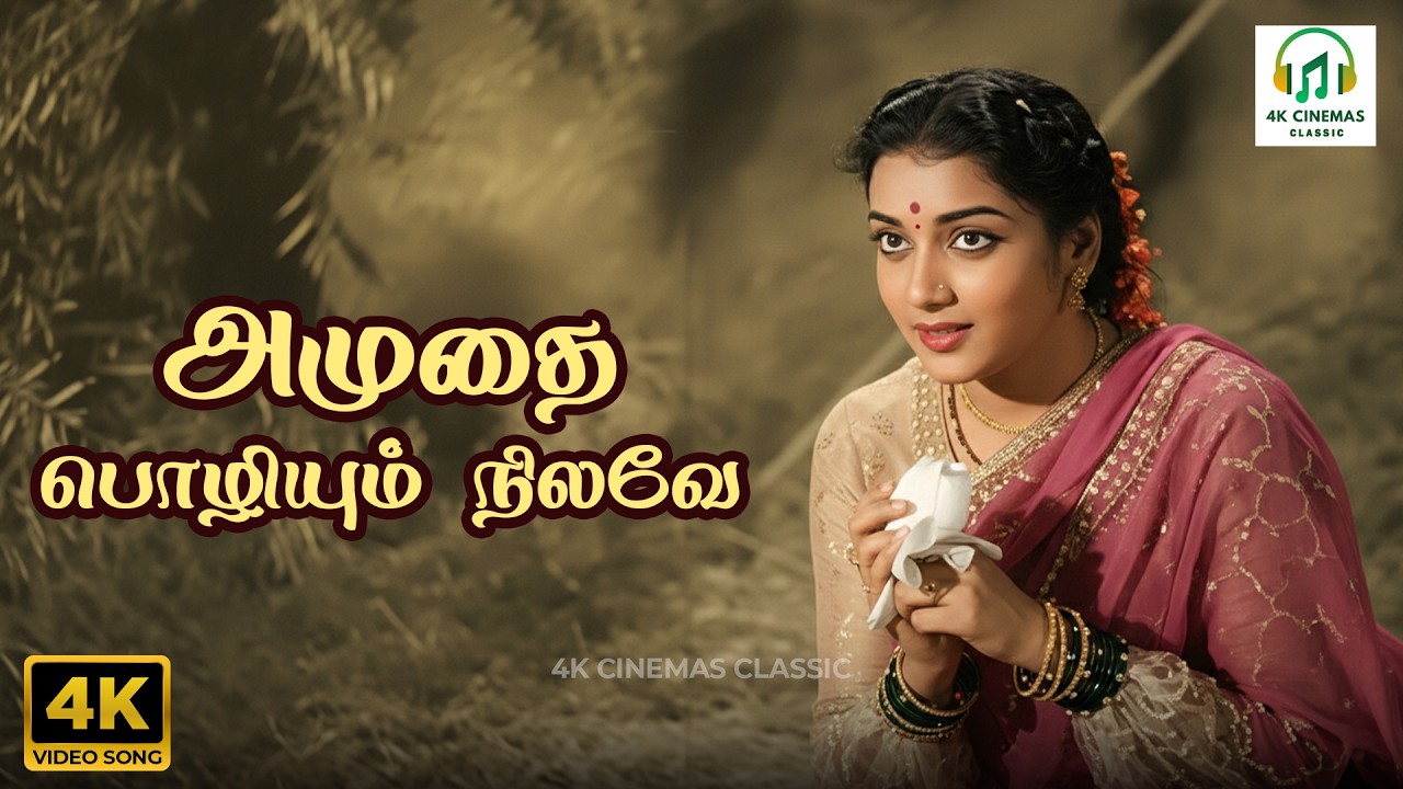 Amudhai Pozhiyum Nilave - Thangamalai Ragasiyam | P Susheela | KuMa Balasubramaniam | 4K Video Song
