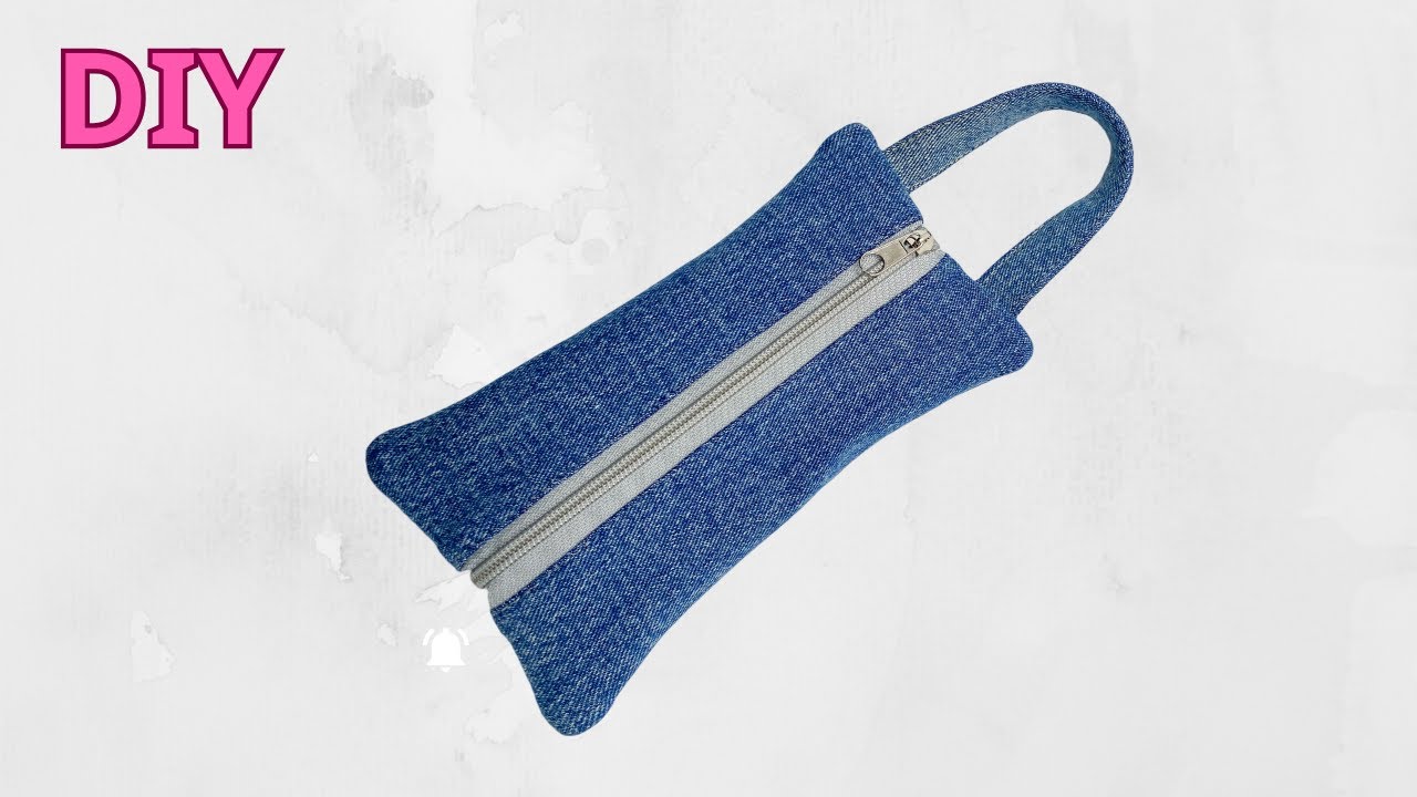 DIY Pencil Case Using Old Jeans | Fast & Easy