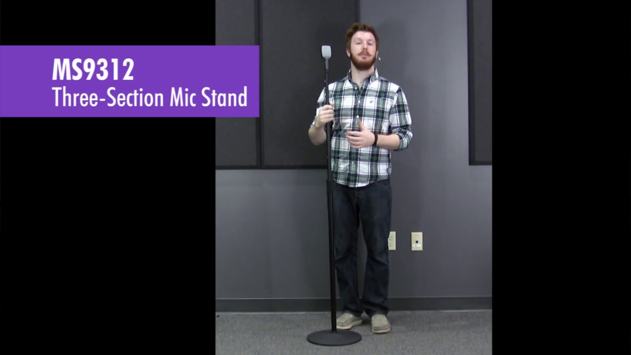 MS9312 Three-Section Microphone Stand