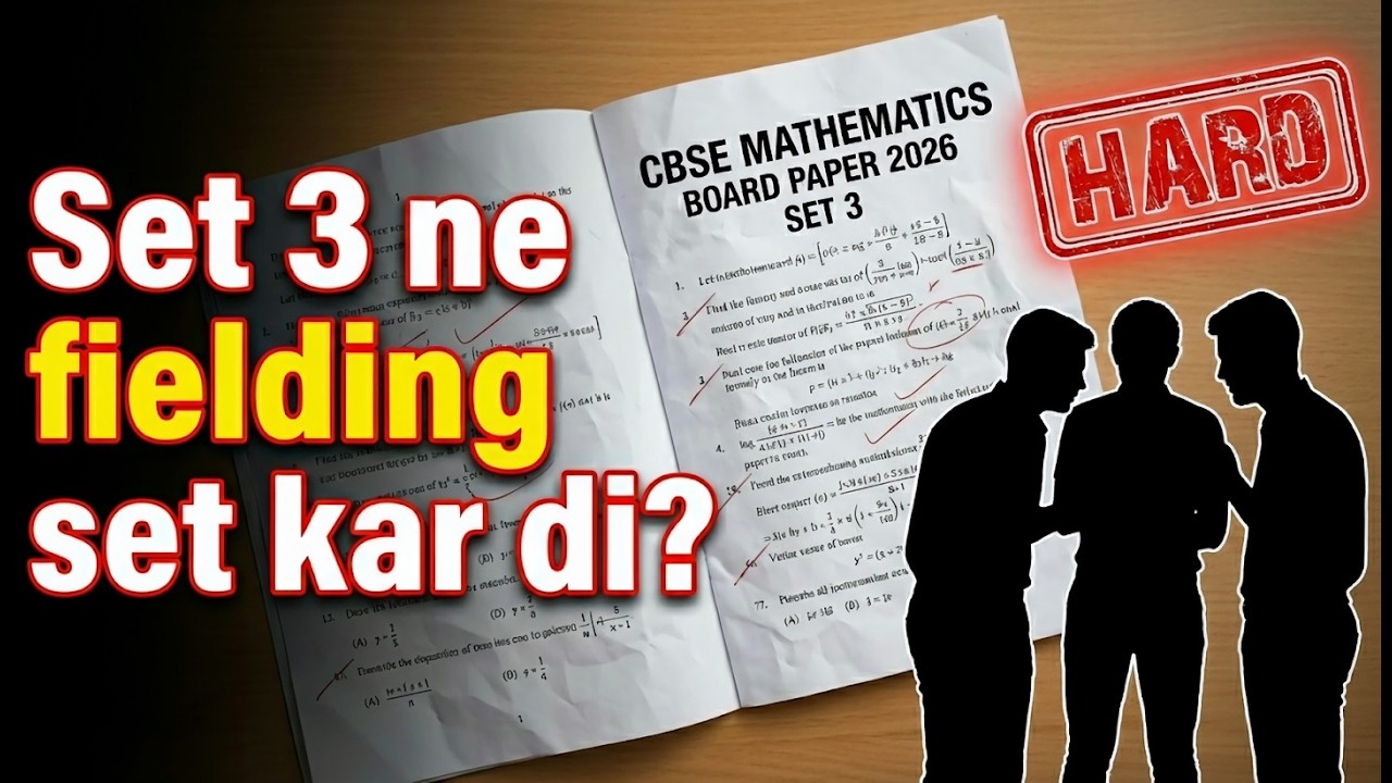 NRIs discuss HARDEST PAPER EVER!? Discussion on Maths CBSE Paper 2025-26 (SET 3 🥀🥀) Episode 1