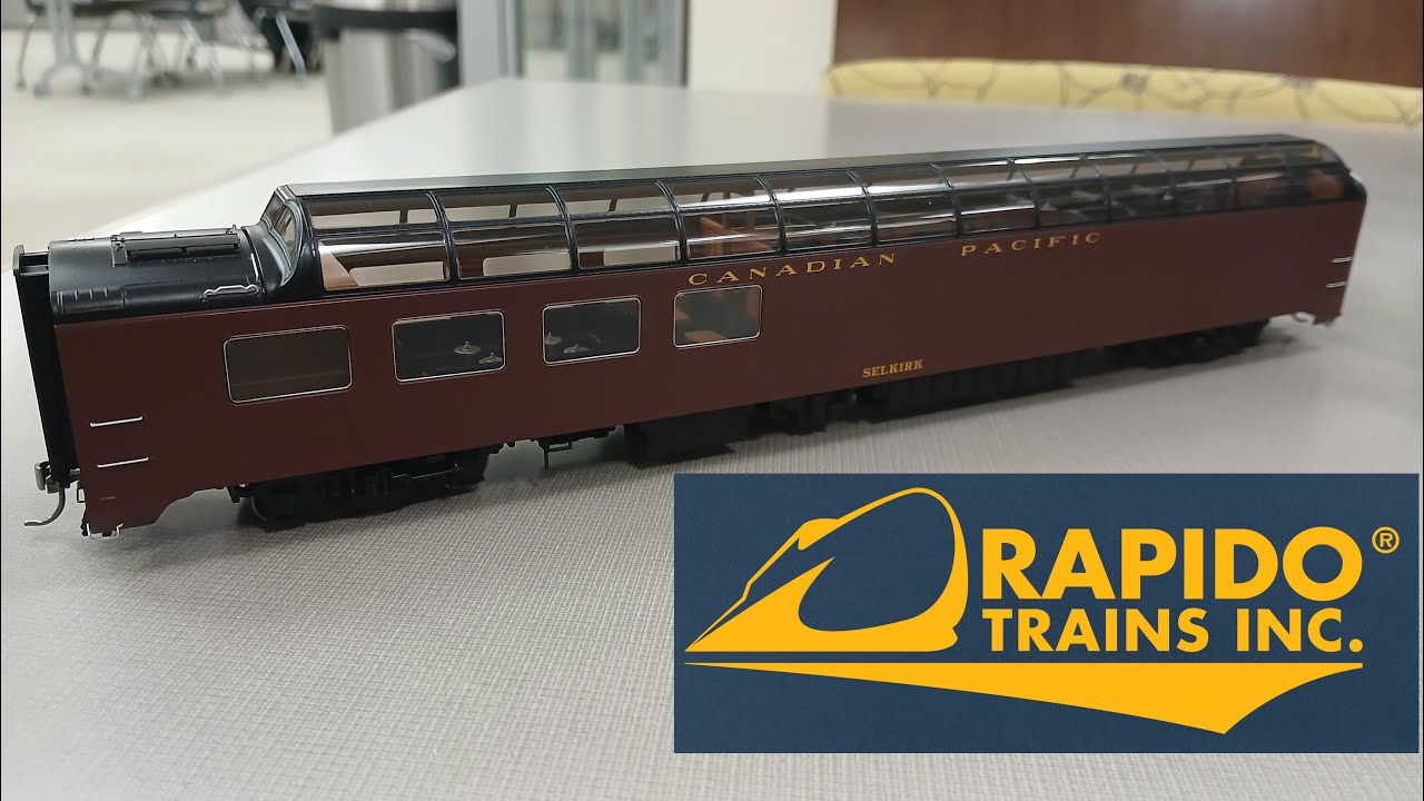 Rapido HO-scale Canadian Pacific Selkirk 3/4 Dome Lounge Car Review