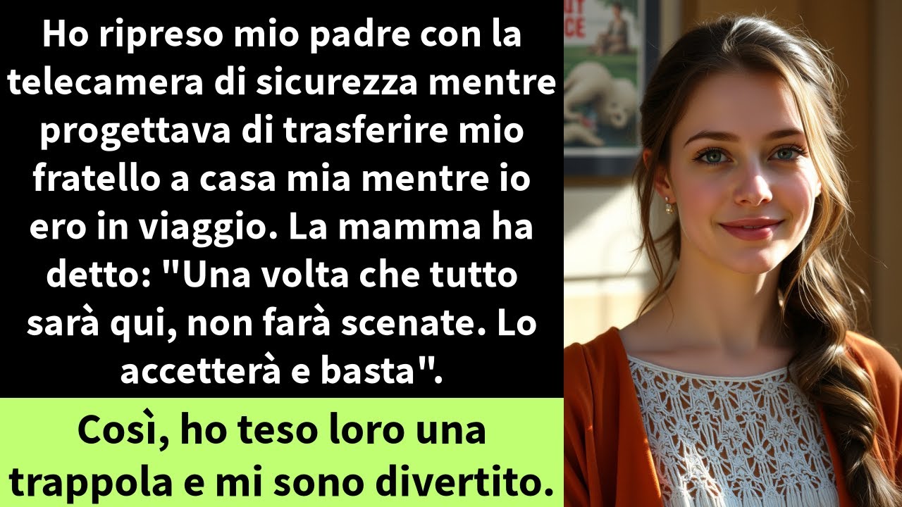 Ho ripreso mio padre con la telecamera di sicurezza mentre progettava di trasferire mio fratello