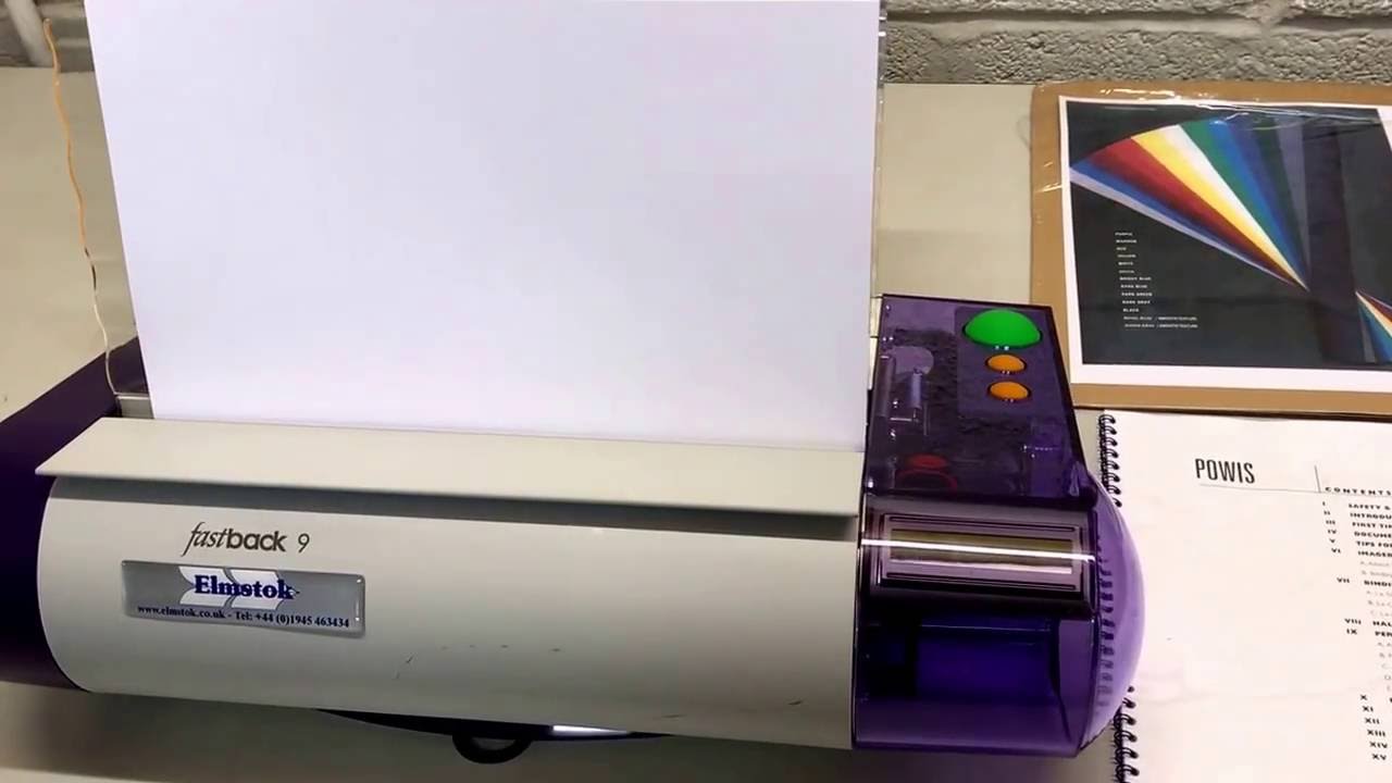 Refurbished Fastback 9 LX-Strip Heat Thermal Binding Machine Using Narrow & Medium LX-Strips