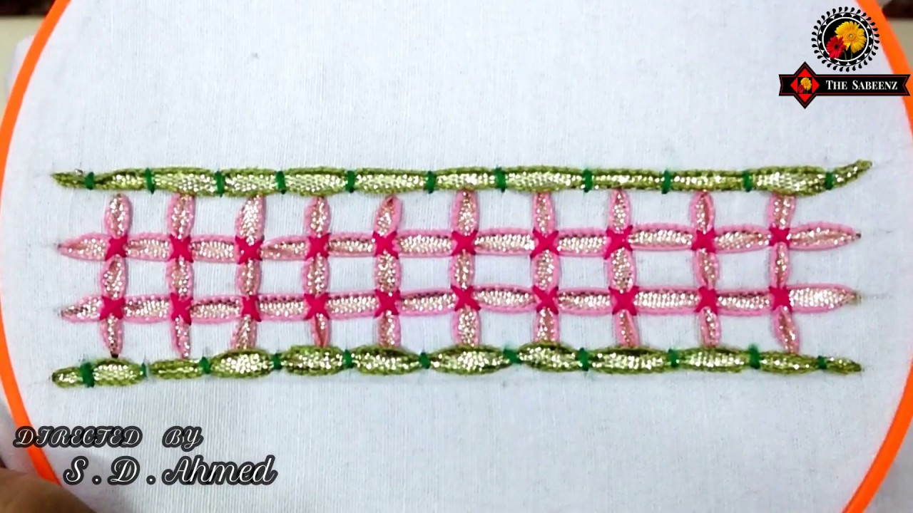 Gota Embroidery -How To Make Simple Style Gota Dhanak Border