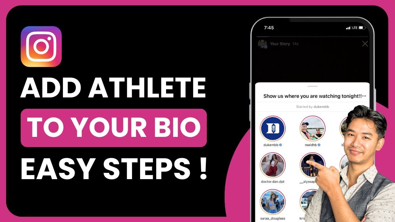 How to Add Athlete to Your Instagram Bio !
