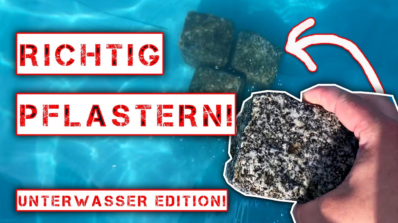 BETONKUNST HEINRICH - Richtig PFLASTERN - Unterwasser Edition!