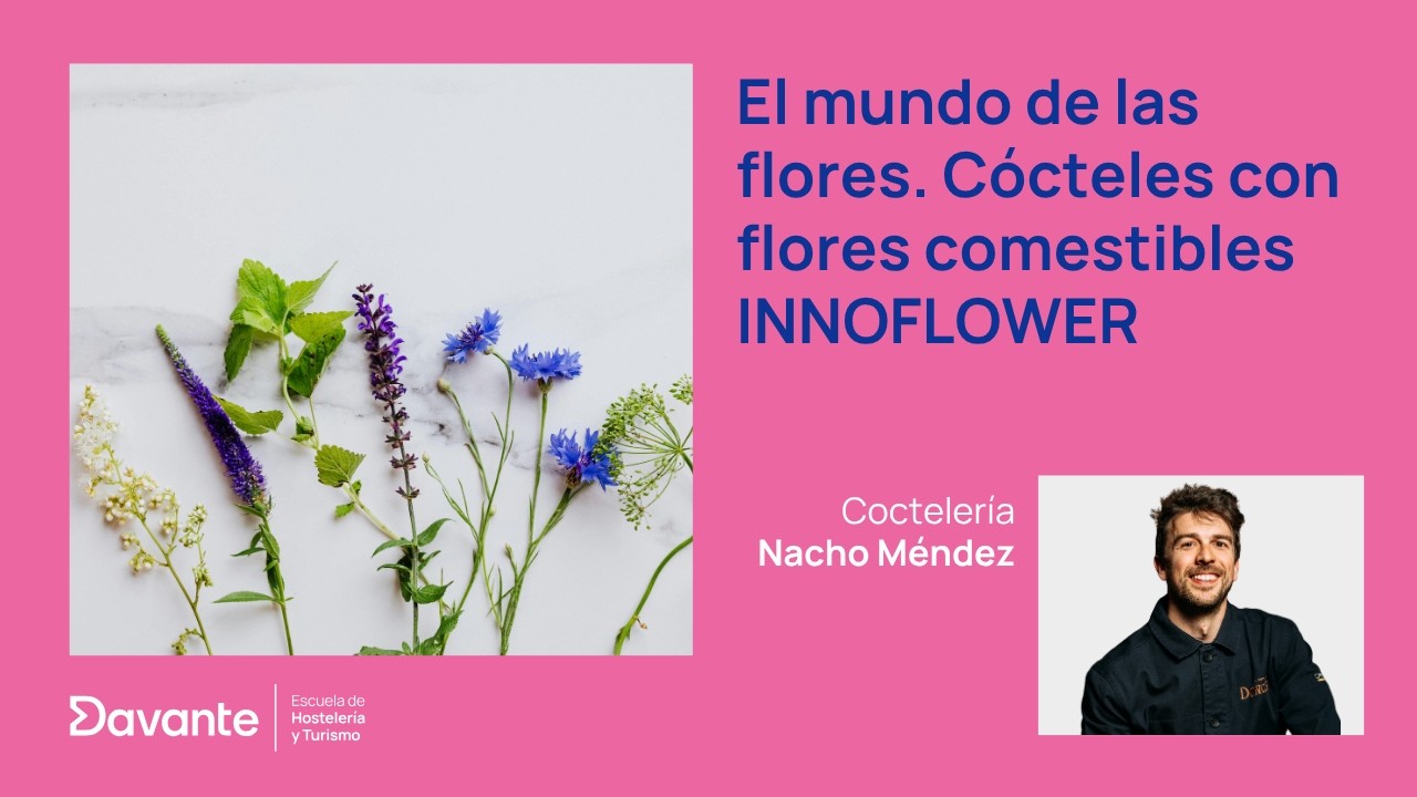 clase con innoflower “descubre el mundo de las flores, aplicación en coctelería. Nacho Mendez