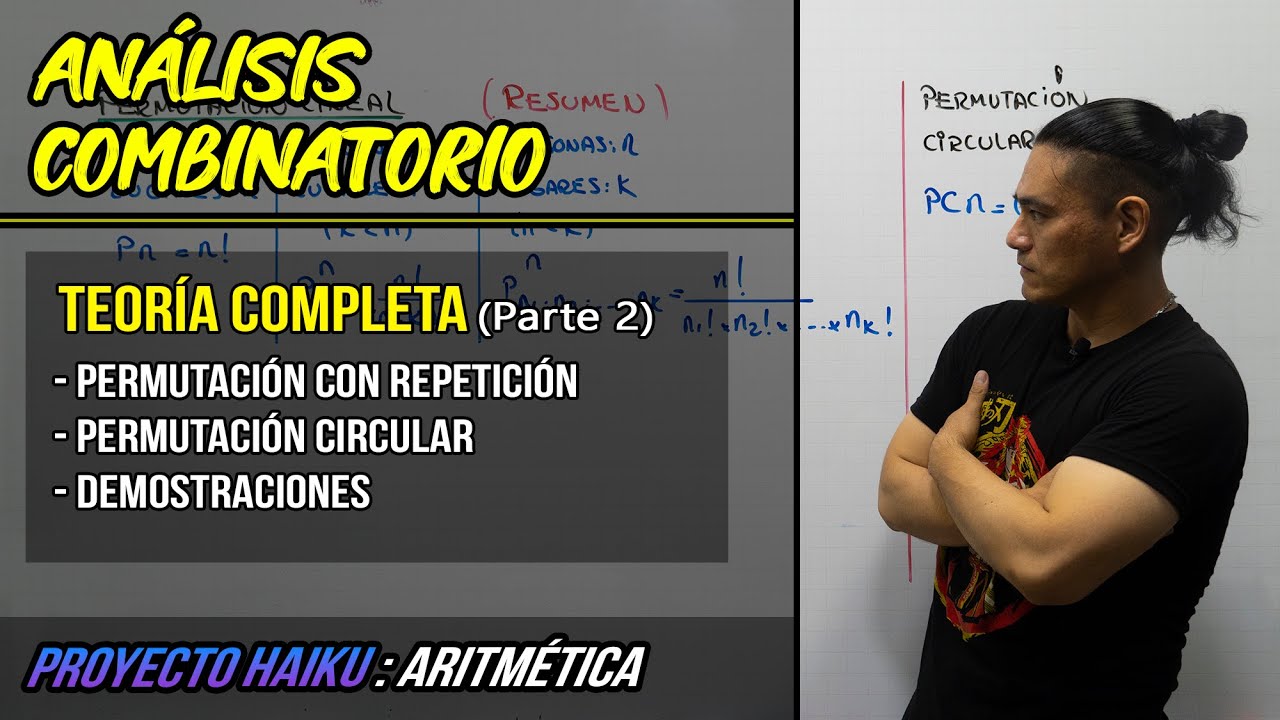 AN&Aacute;LISIS COMBINATORIO | TEOR&Iacute;A COMPLETA - PARTE 2 - PERMUTACI&Oacute;N, CON REPETICI&Oacute;N Y CIRCULAR