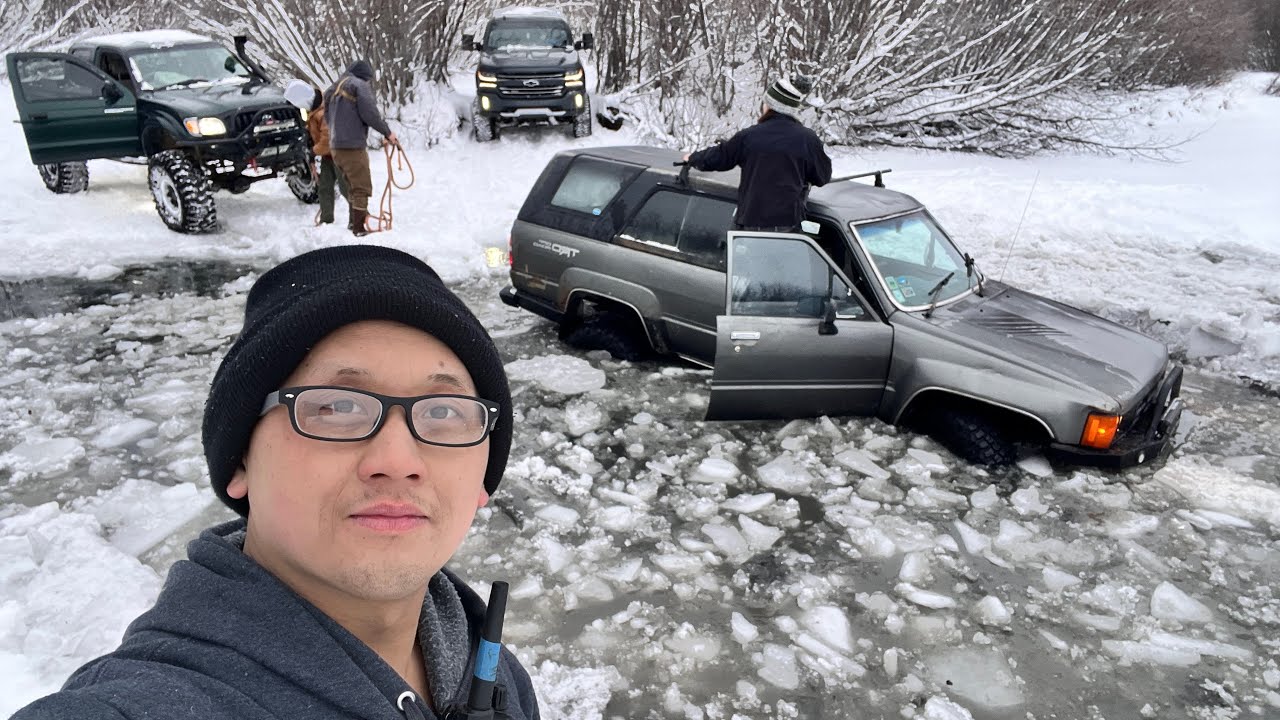 ALASKA 4X4 OFF-ROAD | WINTER WHEELING | BROKEN RIGS | BROKEN ICE CREEK