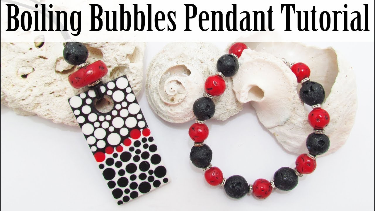 GIVEAWAY: Polymer Clay Project: Boiling Bubbles Pendant Tutorial