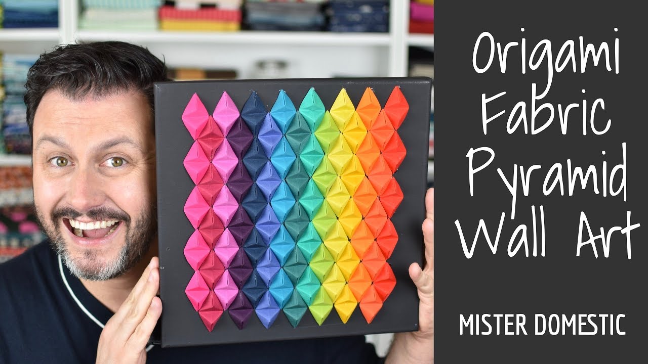 Origami Fabric Pyramid Wall Art with Mx Domestic