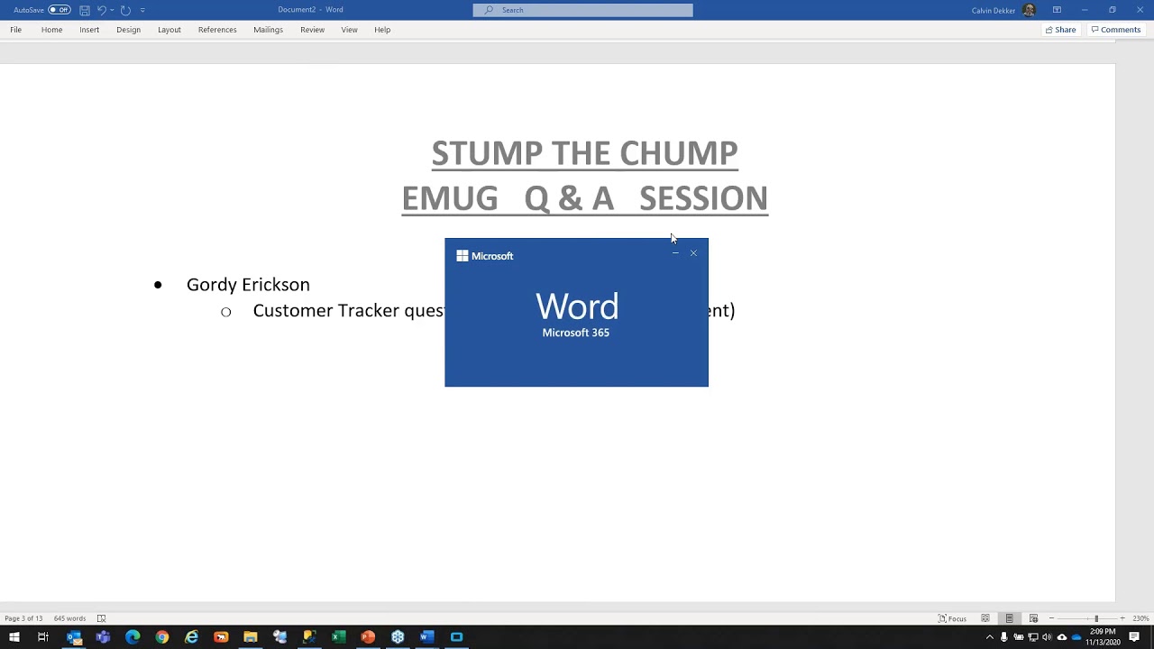 Stump the Chump