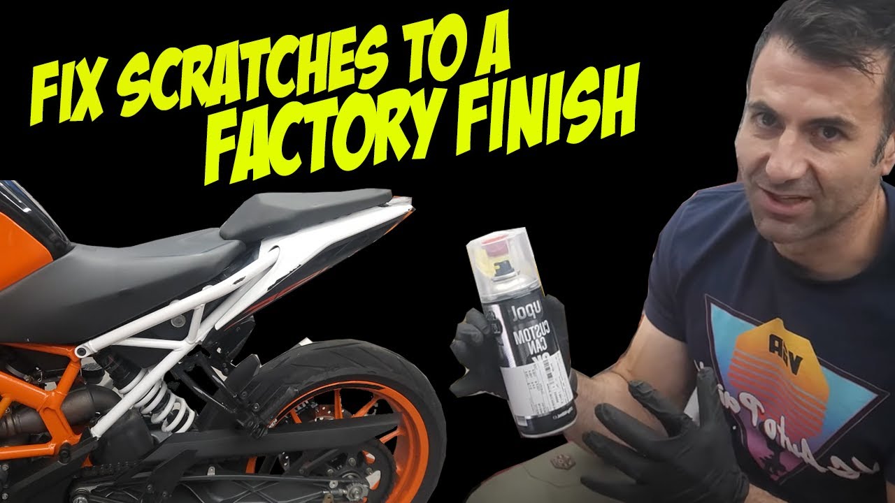 Rattle Can Motorcycle Scratch Repair