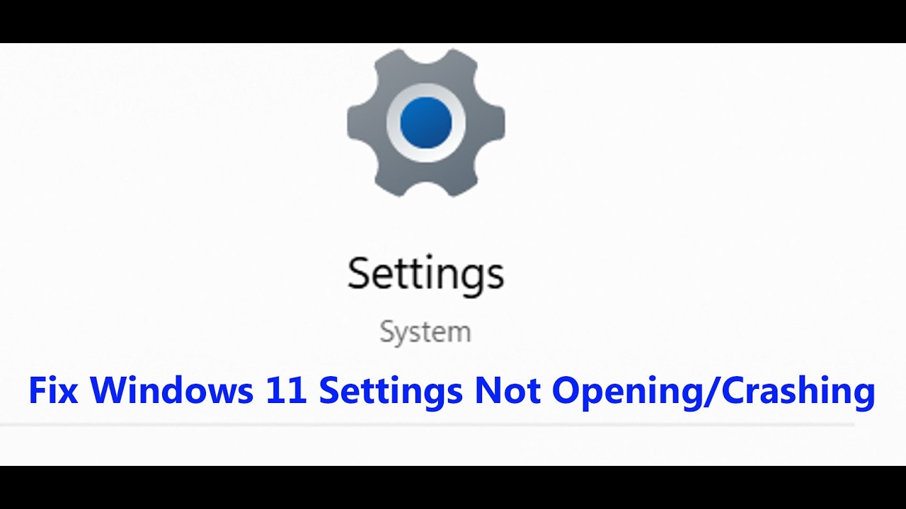 Устранение неполадок с открытием/сбоями/незагрузкой настроек Windows 11