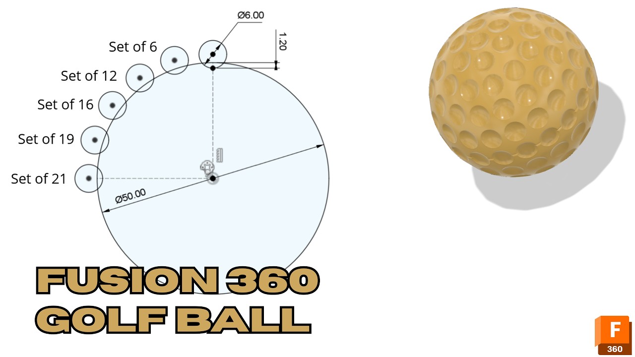 Fusion 360 - Golf ball