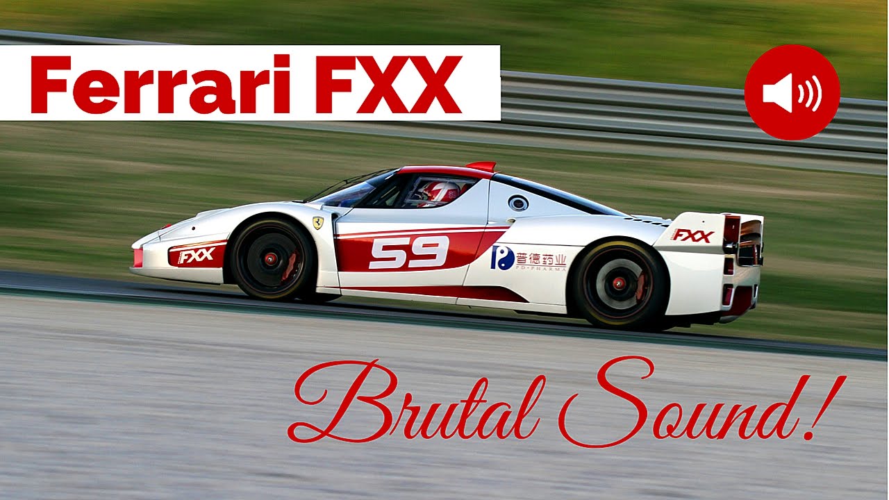 Ferrari FXX on track - Accelerations, Fly-Bys, Downshifts & Pure Sound!