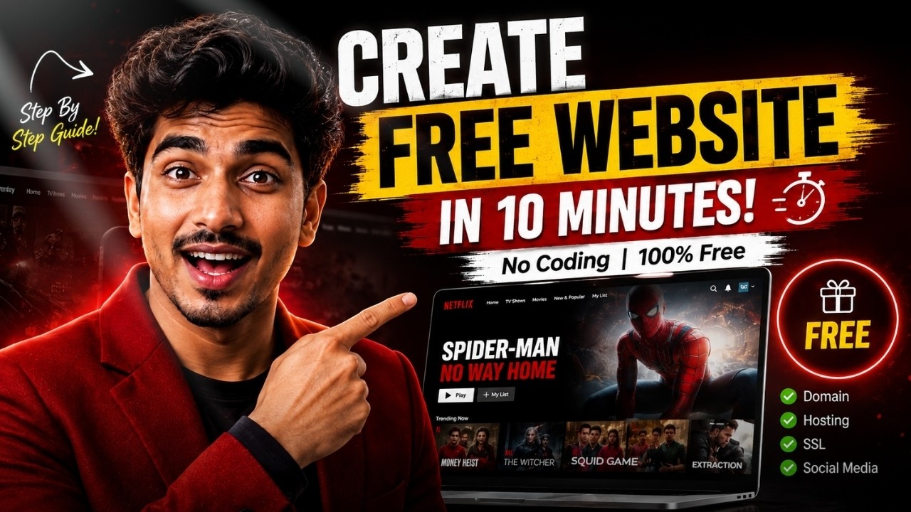 Stop Coding! Build a Free Netflix Streaming Website with AI | Free AI Website Builder Tutorial!