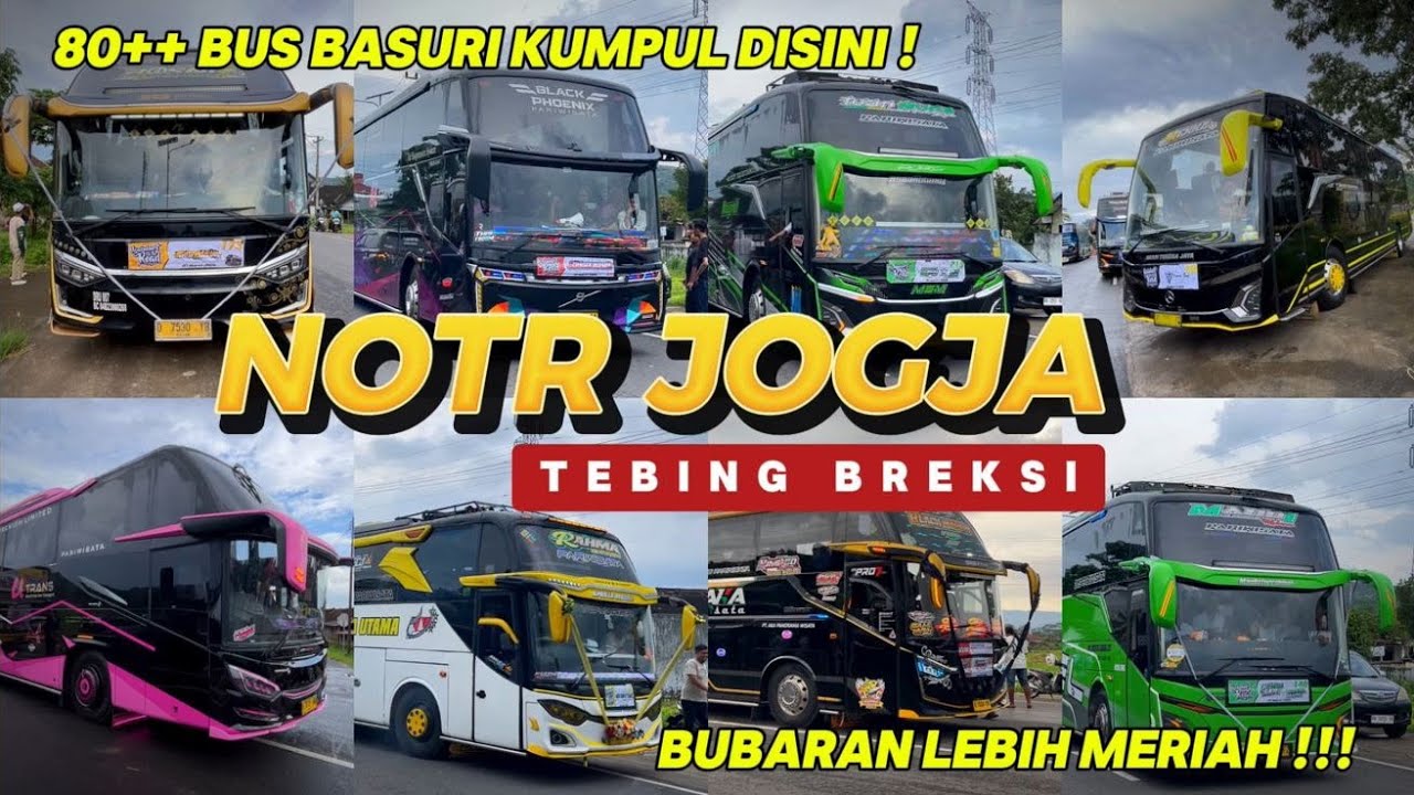 SANGAT MERIAH FULL BASURI‼️UTRANS BLACK PINK PERDANA TRIP‼️FULL BUS ARTIS HEBOHKAN TEBING BREKSI