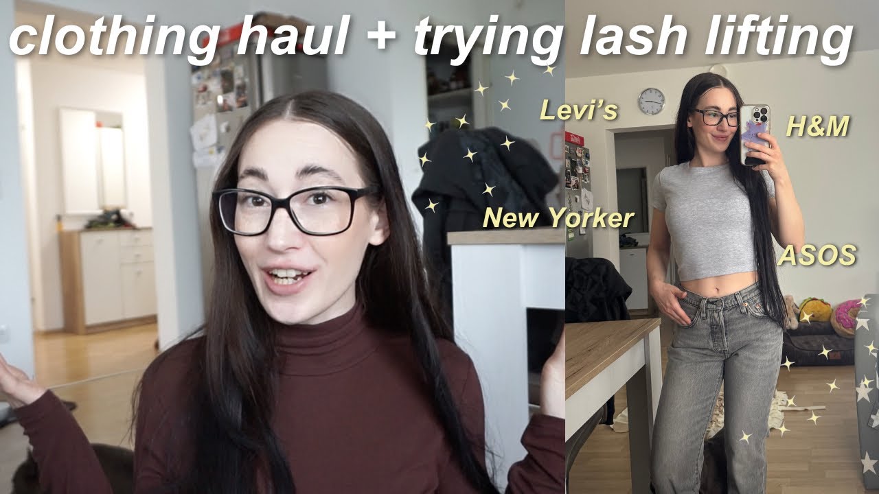 First Time Lash Lifting Experience + Clothing Haul