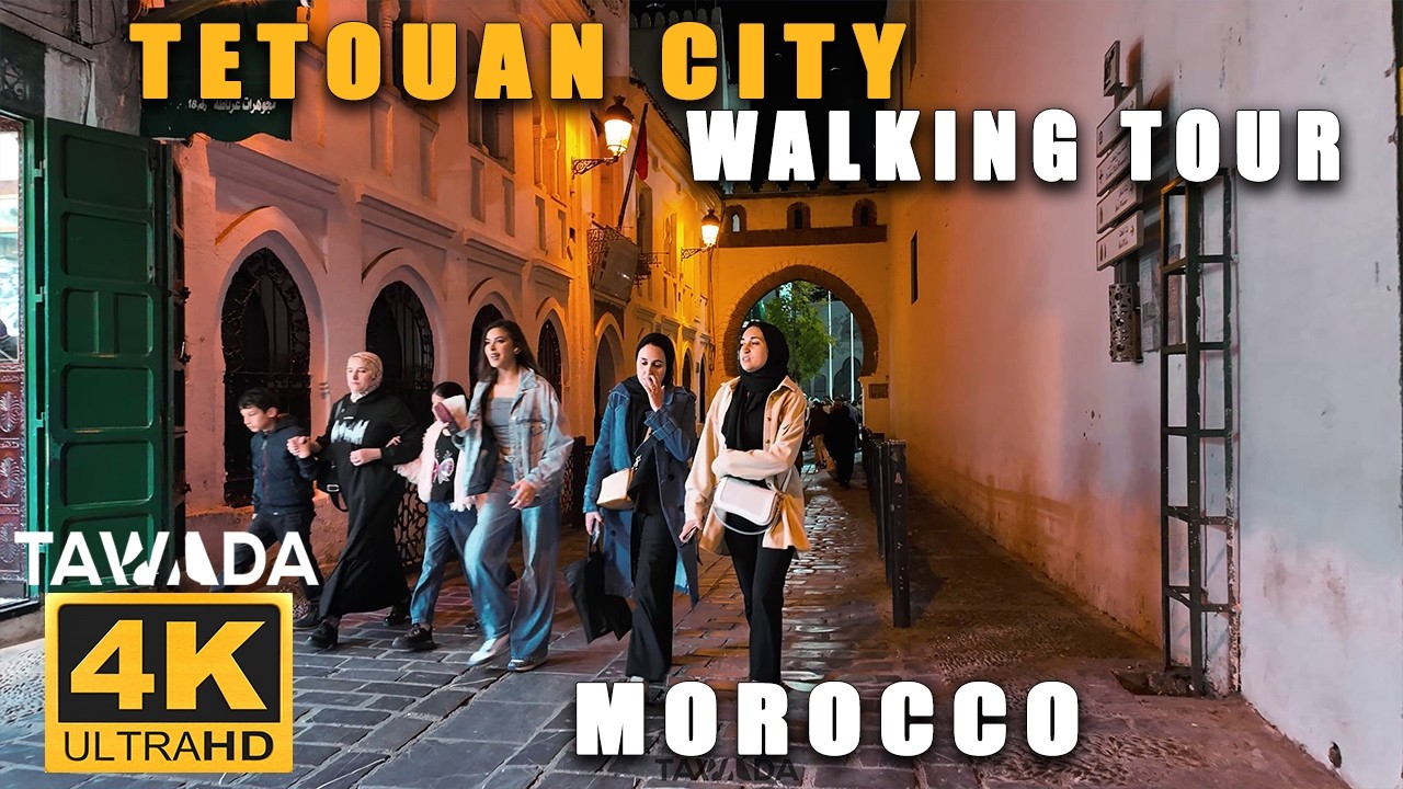 Tetouan 2025 city walking tour ( Morocco 4K UHD )