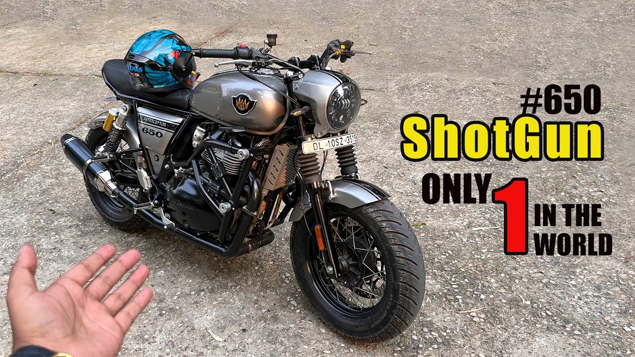 Most attractive (खतरनाक) Royal Enfield interceptor 650 modified like upcoming Shotgun 650 motorcycle