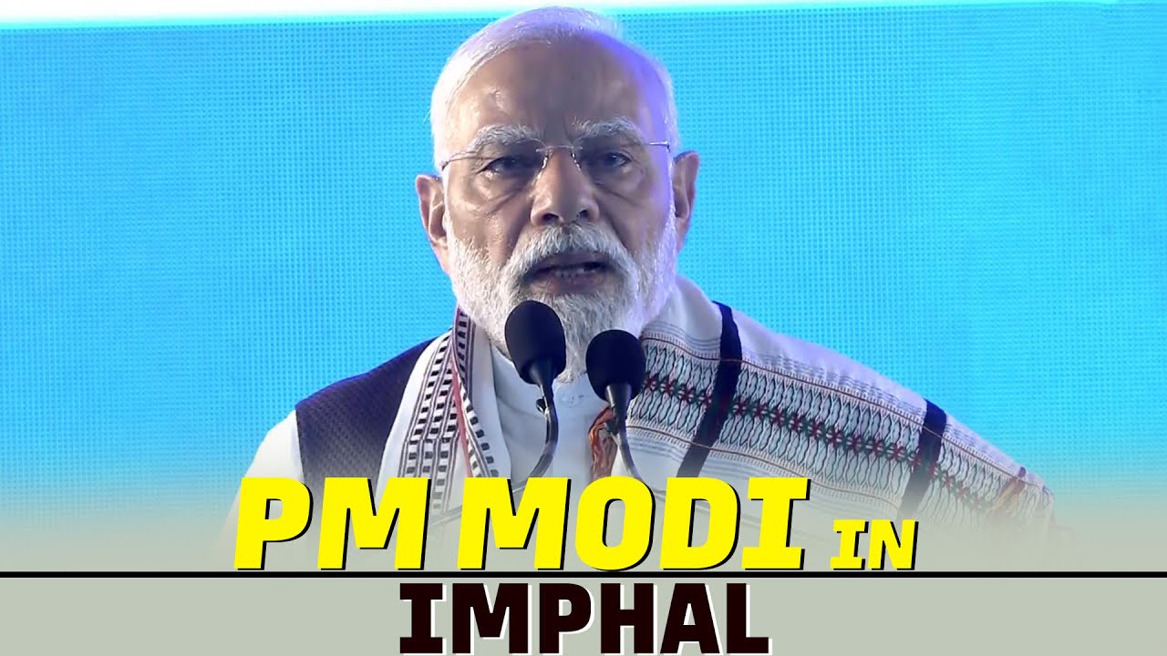 LIVE: PM Narendra Modi inaugurates multiple projects in Imphal, address a public function| Manipur