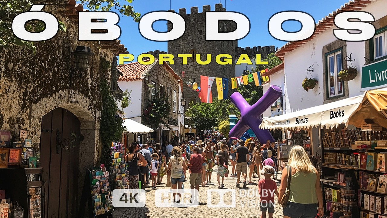 ОБИДУШ, ПОРТУГАЛИЯ 🇵🇹: Фестиваль Шоколада 🍫 🏰 и Сказочные Улочки! 4K Ultra HD