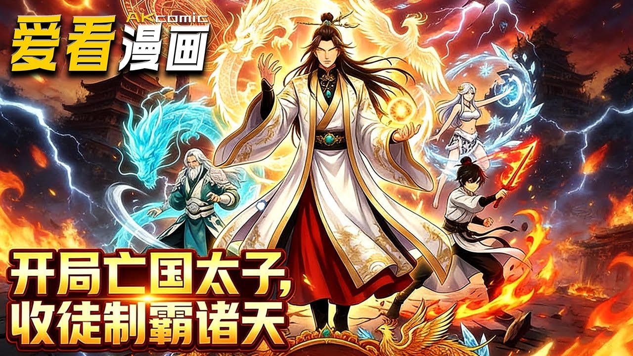 🔥【新番全集来袭】《开局亡国太子，收徒制霸诸天》 穿成不能修炼的紫薇太子，仙朝覆灭觉醒签到，功法神兵堆成山终成仙帝！！#animation #玄幻 #爱看漫画 #anime