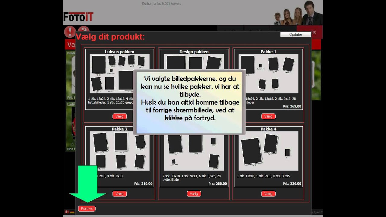 Hj&aelig;lp bestilling
