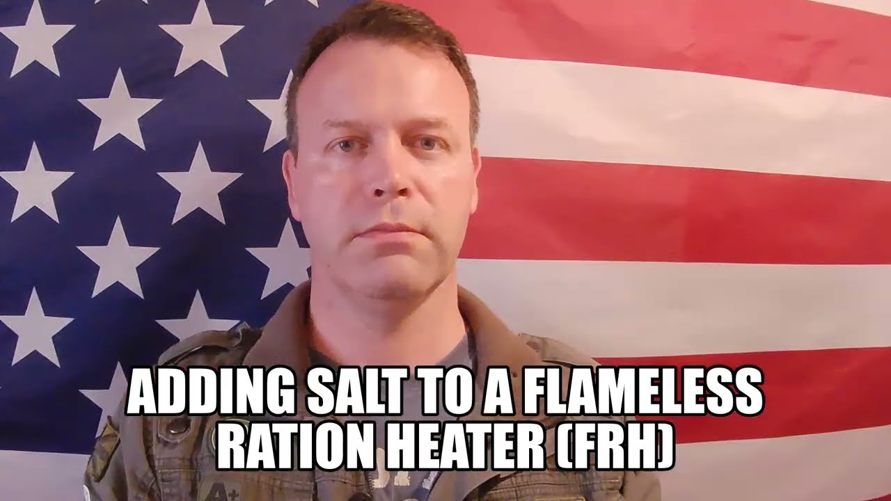Adding salt to a Flameless ration heater (FRH)