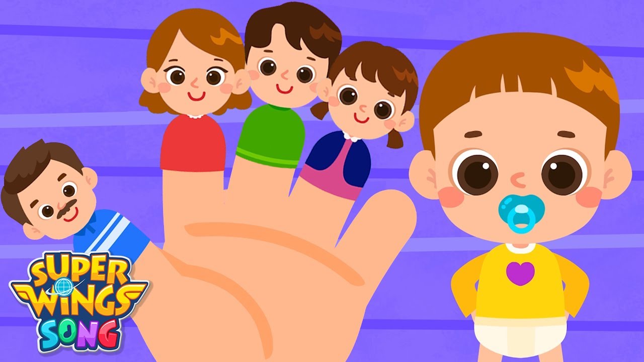 Finger Family | Английская песня | Детские стишки | Песни SuperWings для детей