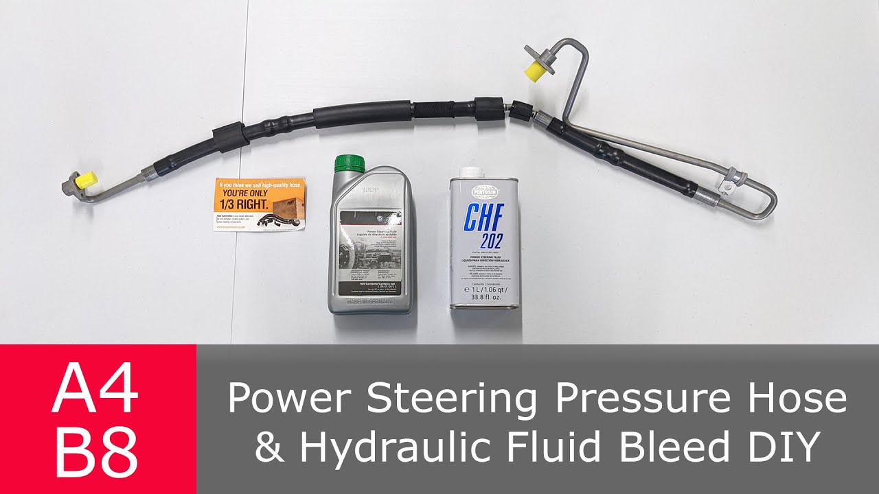 Power Steering Pressure Hose Replacement DIY | Audi A4 B8 2.0