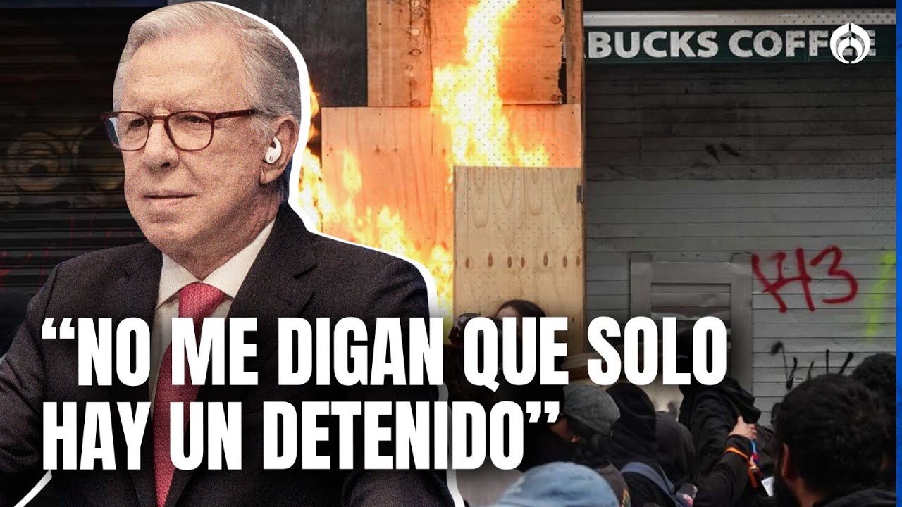Joaquín López-Dóriga explota por violencia en Marcha del 2 de octubre en CDMX