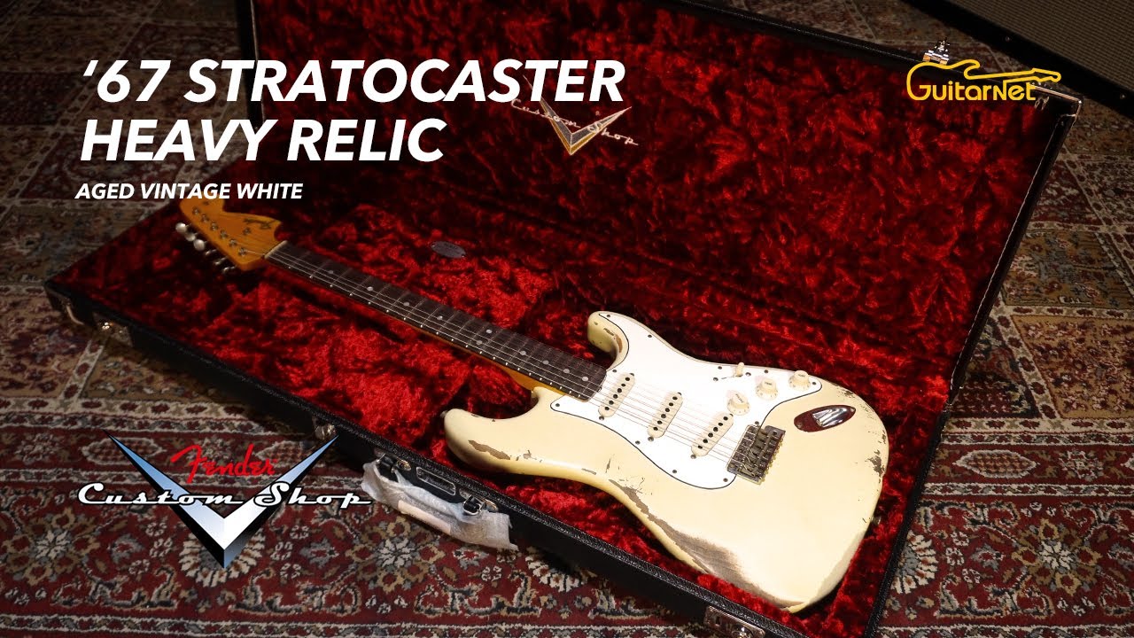 Fender Custom Shop '67 Stratocaster® | Heavy Relic | Aged Vintage White | Guitarnet