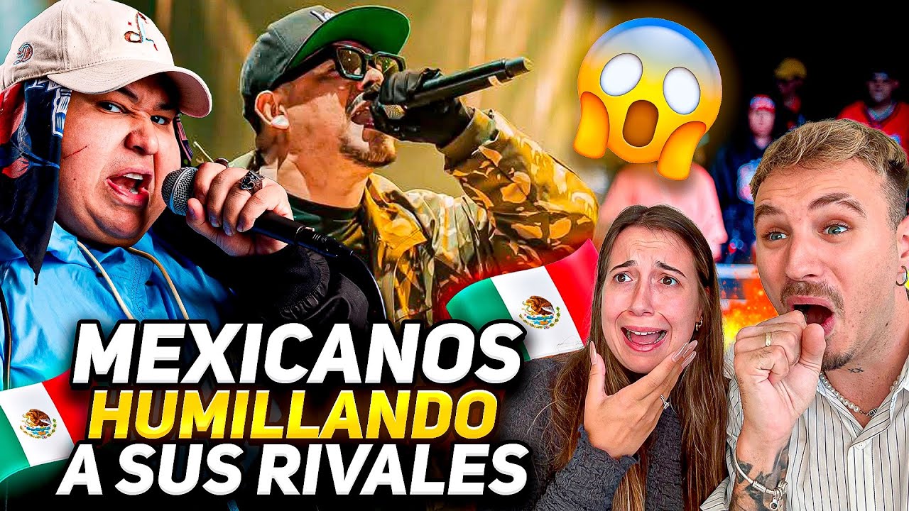 REACCIÓN a MEXICANOS HUMILLANDO a sus RIVALES 🇲🇽 **Aczino, Jhony B, Azuky…**
