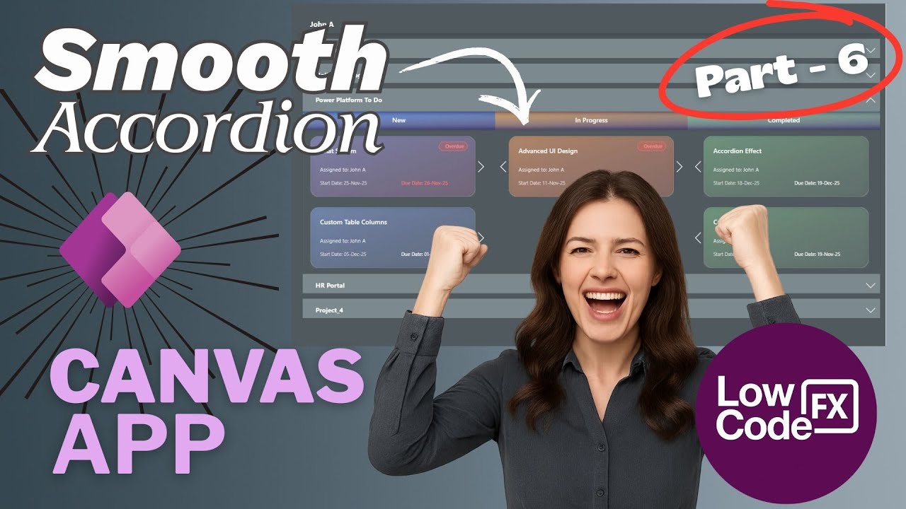 This Smooth Accordion Animation in Power Apps Looks Insane 🤯 | Part 6