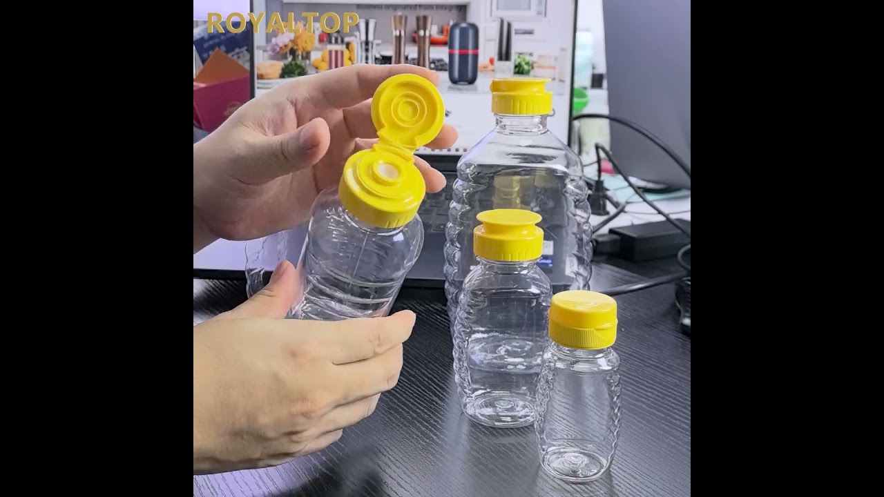 Flip Cap Plastic Packaging Bottle for 100g 150g 250g 500g Honey