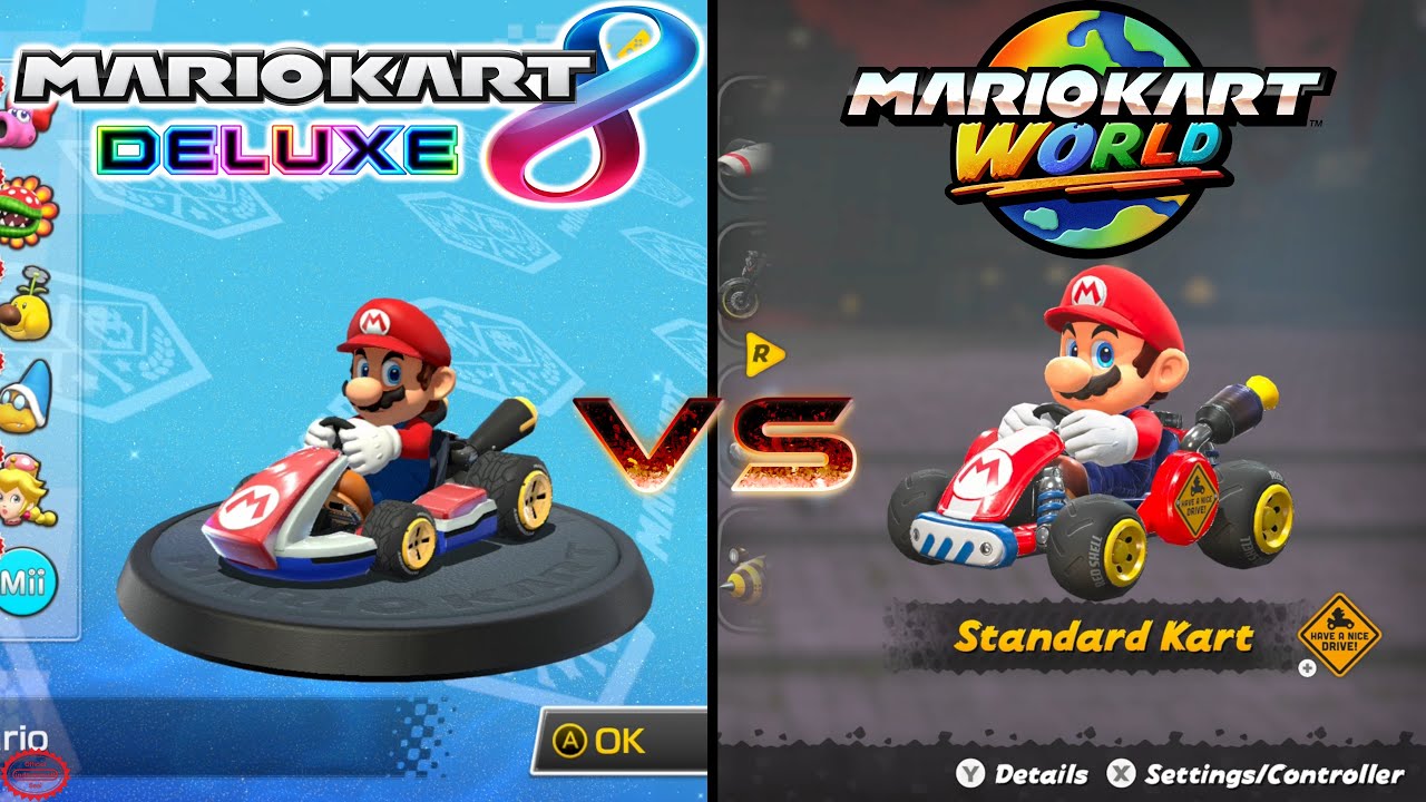 Mario Kart World VS Mario Kart 8 Deluxe [Comparison]
