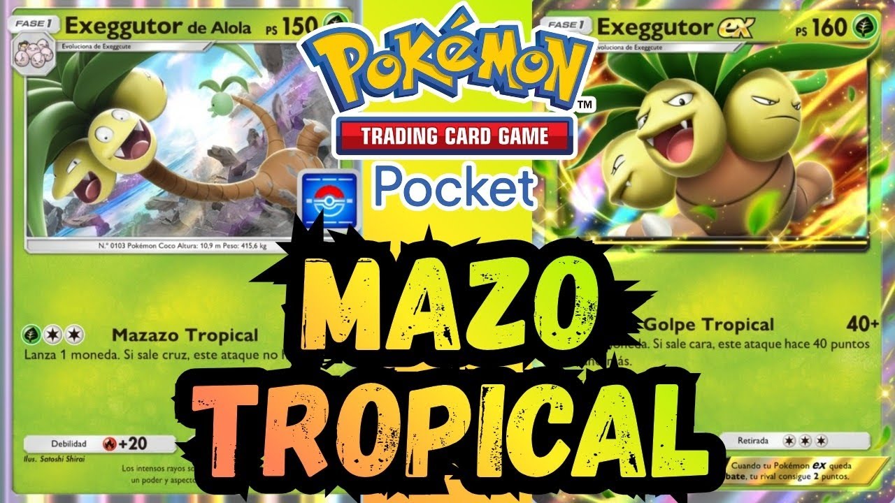EXEGGUTOR y su poder tropical en Pokémon TCG Pocket 