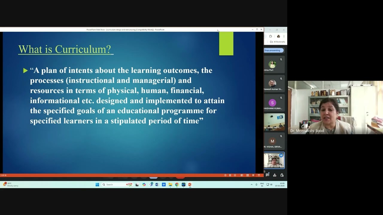 Curriculum Design Process By Dr Meenakshi Sood