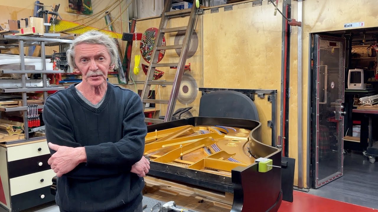 Restringing Antique Bluthner Grand Piano