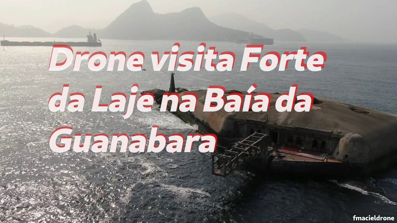 Forte Laje na Baia da Guanabara recebe visita DJI Mavic 2