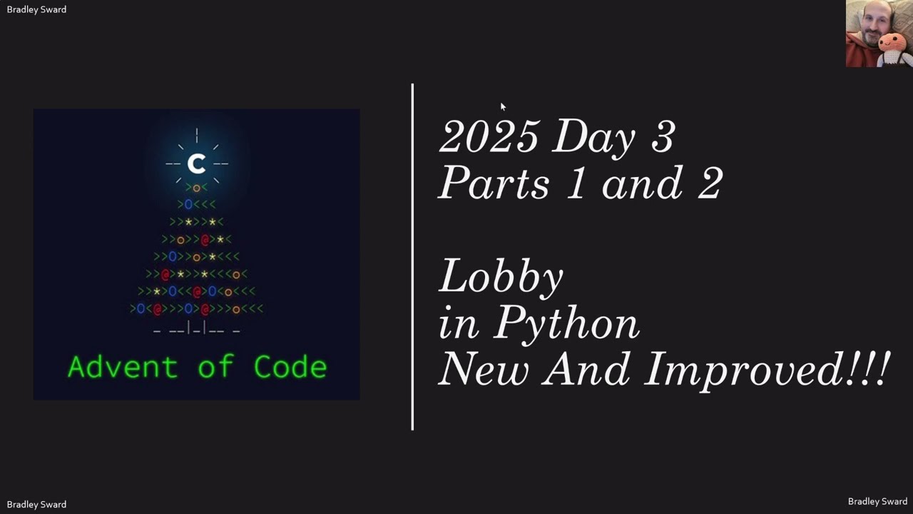 Advent of Code 2025 — День 3 — Лобби на Python — Теперь еще эффективнее!