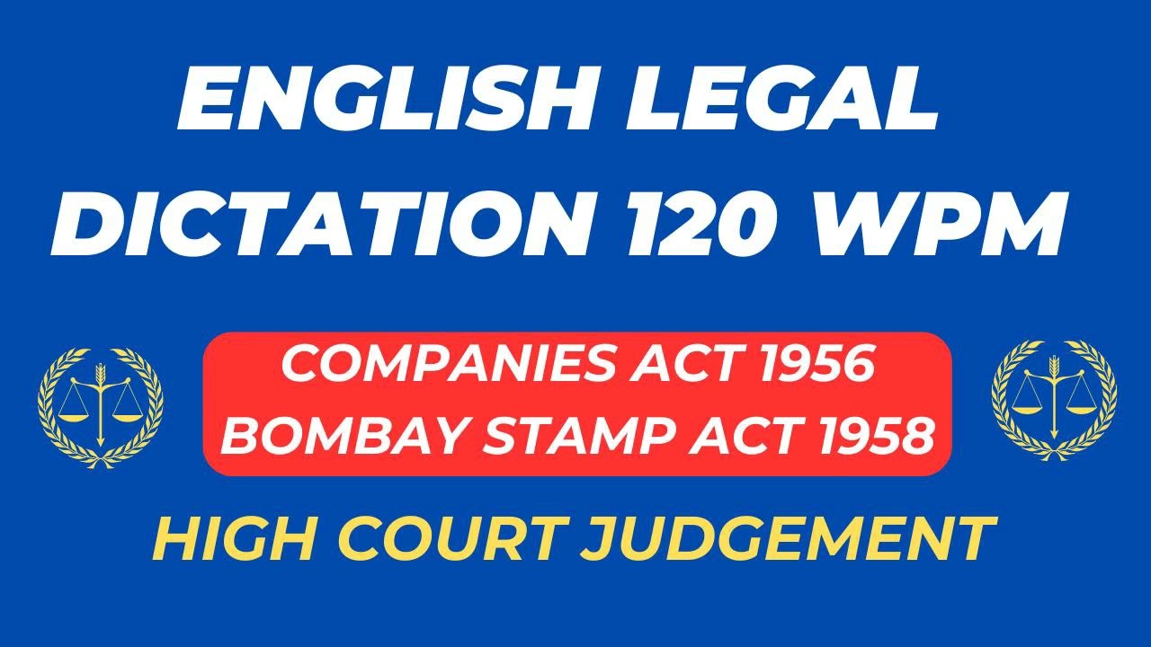 English Legal 120 WPM Dictation || #districtcourtdictation #highcourtdictation