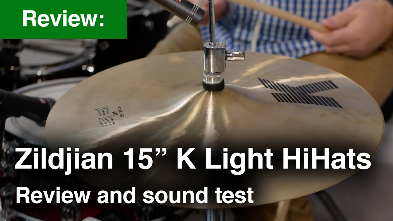 Zildjian 15" K Light Hi Hats review with sE Electronics sE 7