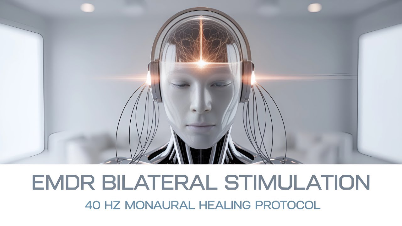 40 Hz Monaural Beats | EMDR Bilateral Stimulation Music | Deep Healing